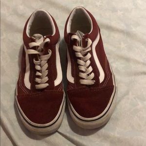 Burgundy Vans